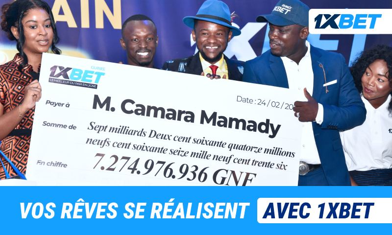 1xBet a payé plus de 836 000 $ à un joueur africain !