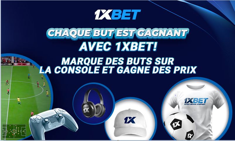 Deviens champion de 1xBet : joue à la PS5 et gagne un prix !