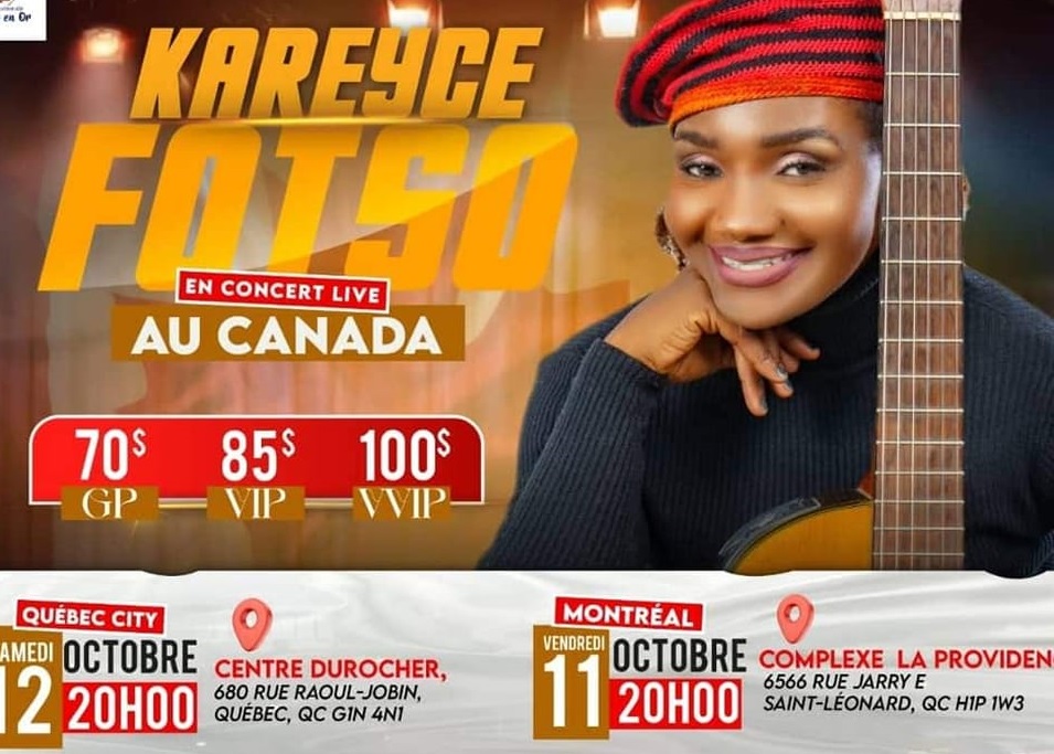 Kareyce Fotso: double concert au Canada en octobre