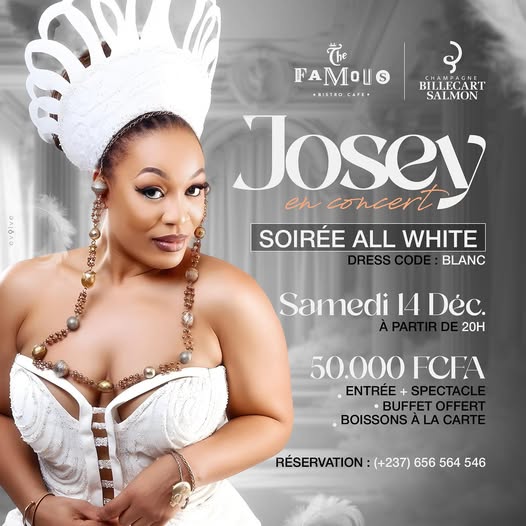 Concert: l’artiste ivoirienne Josey au Famous de Yaoundé ce 14 décembre