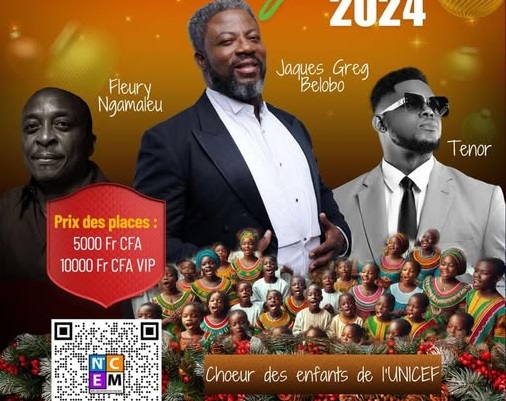 Jacques Greg Belobo organise un concert de Noel pour les enfants