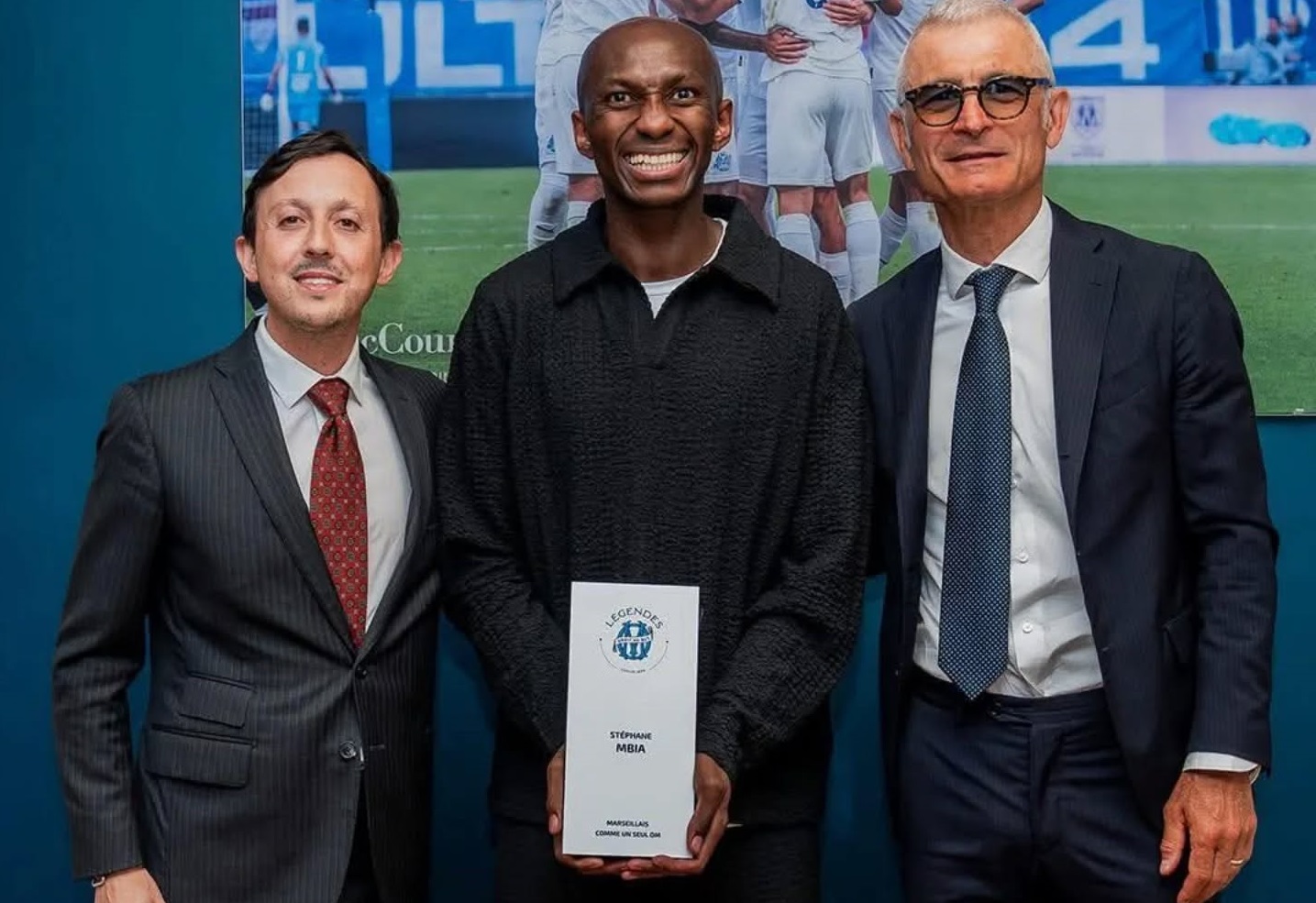 Football: Stéphane Mbia honoré par l’Olympique de Marseille
