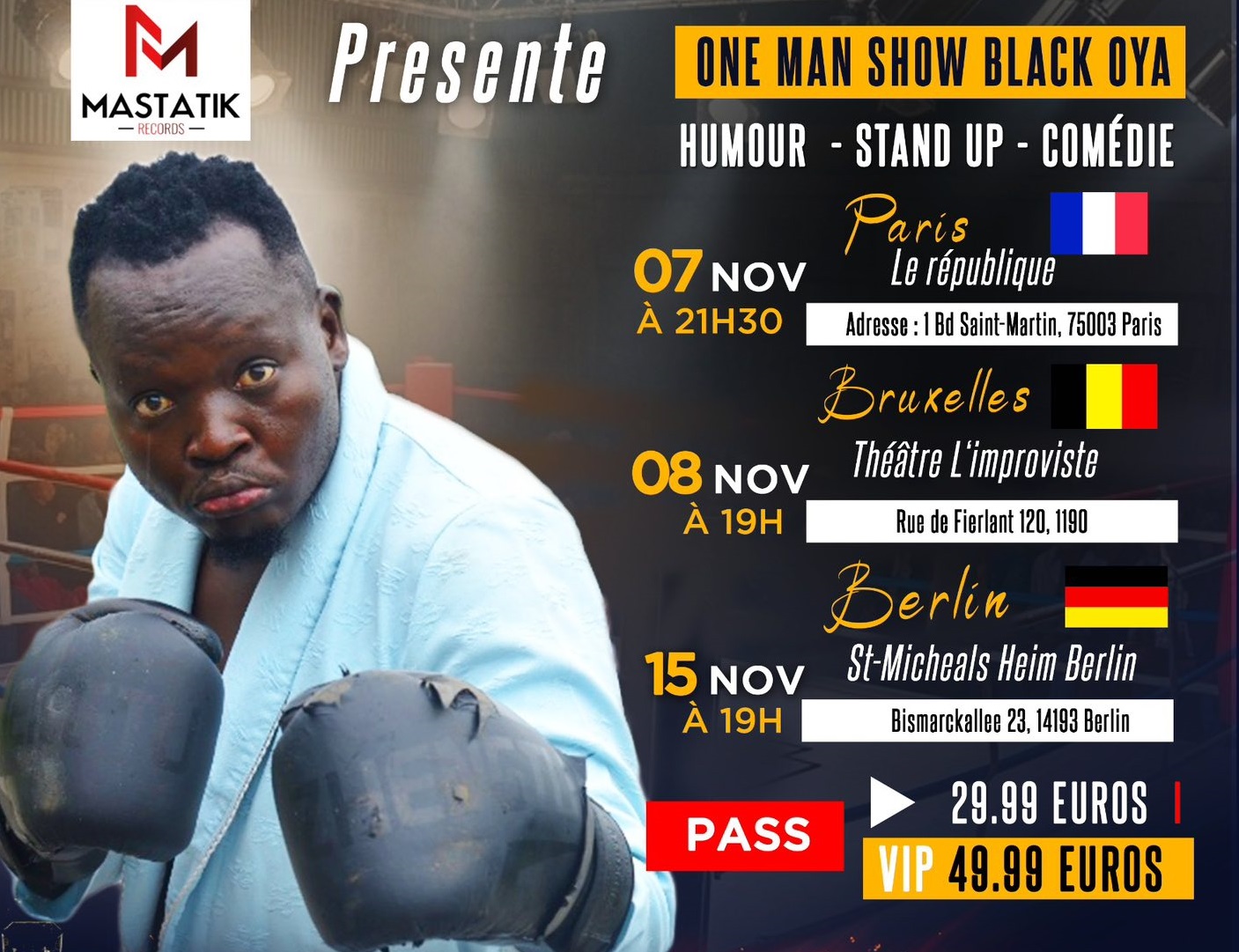 Black Oya en tournée européenne ce mois de novembre