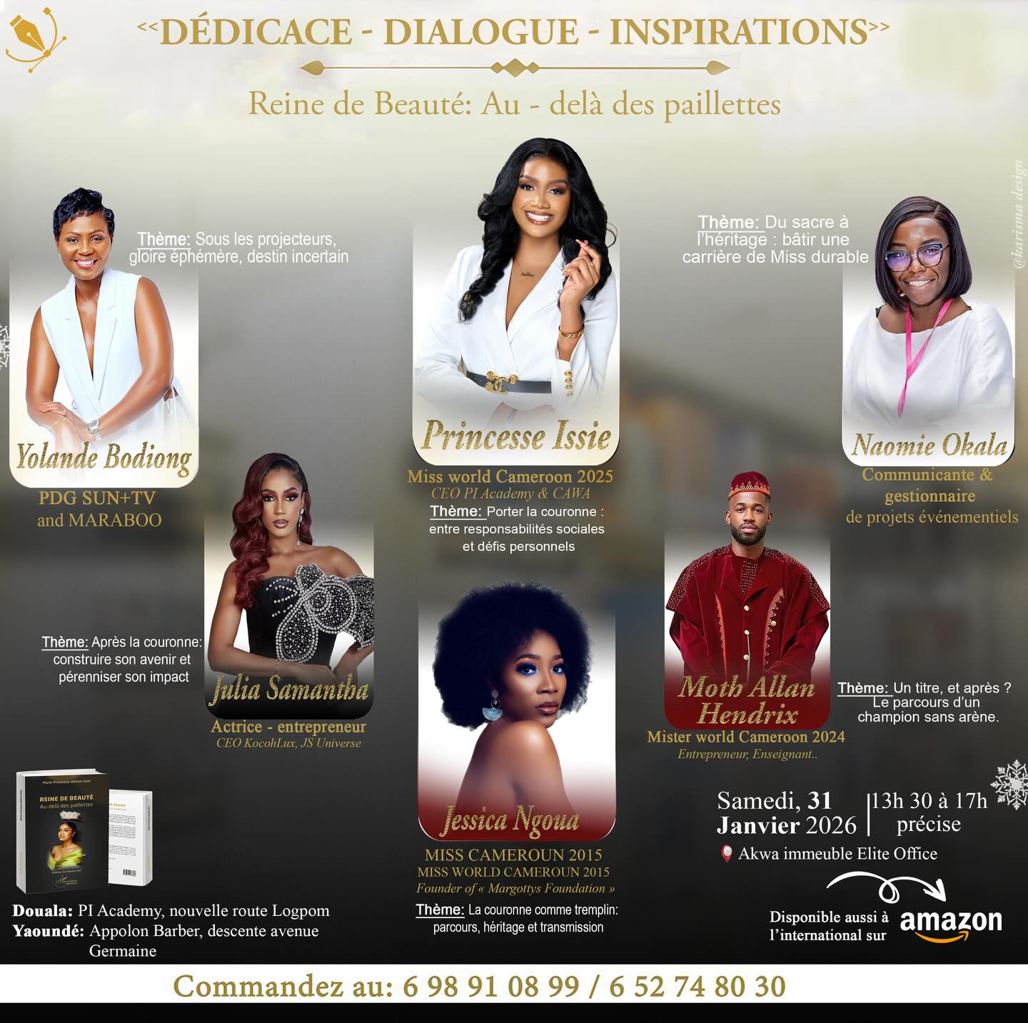 Au delà de la couronne: Issie Princesse organise un talk à Douala