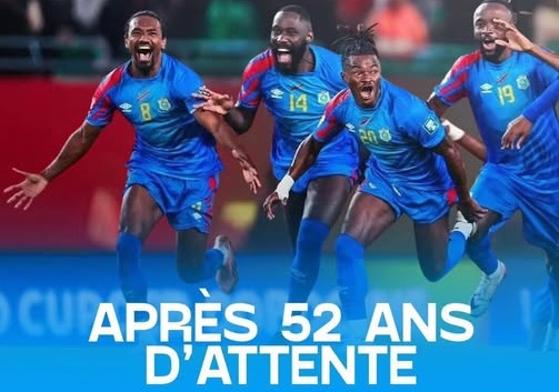 Football: la RDC se qualifie pour la Coupe du Monde 2026 après 52 ans d’attente