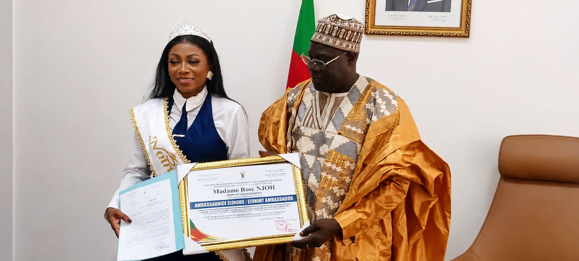 Rose Njoh: la nouvelle reine sacrée ambassadrice de la jeunesse camerounaise